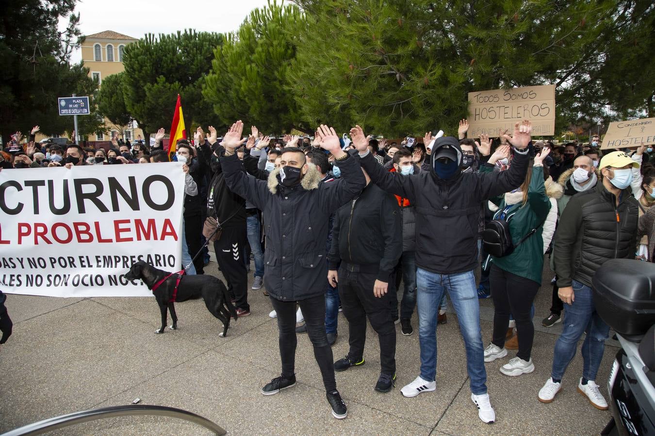 Fotos: Manifestación de hosteleros en Valladolid