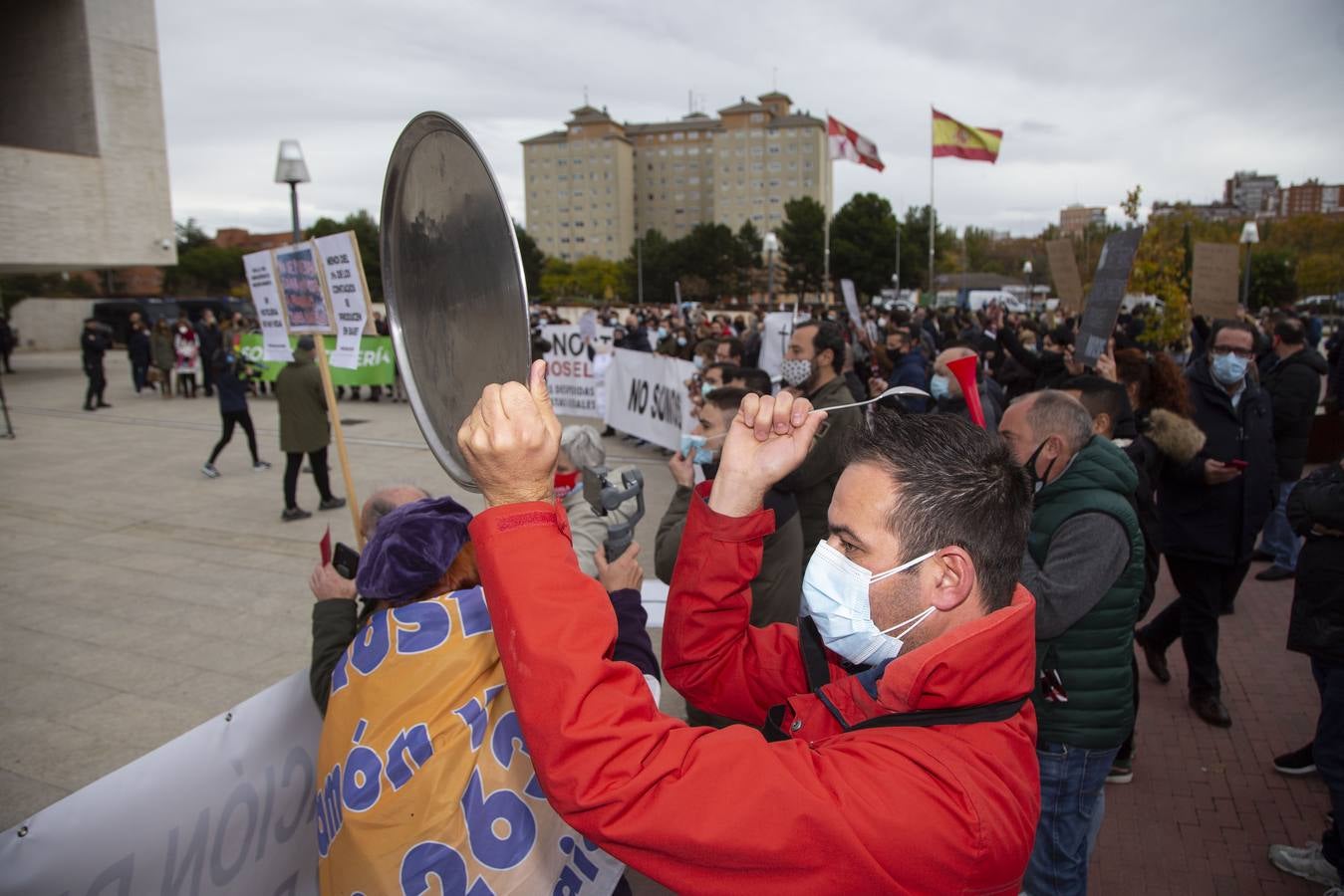 Fotos: Manifestación de hosteleros en Valladolid