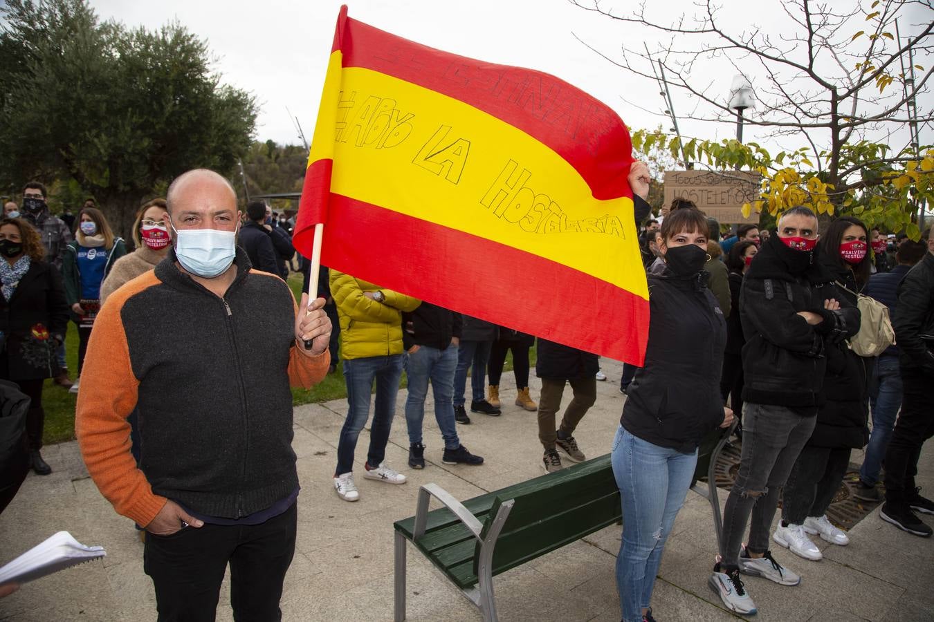 Fotos: Manifestación de hosteleros en Valladolid