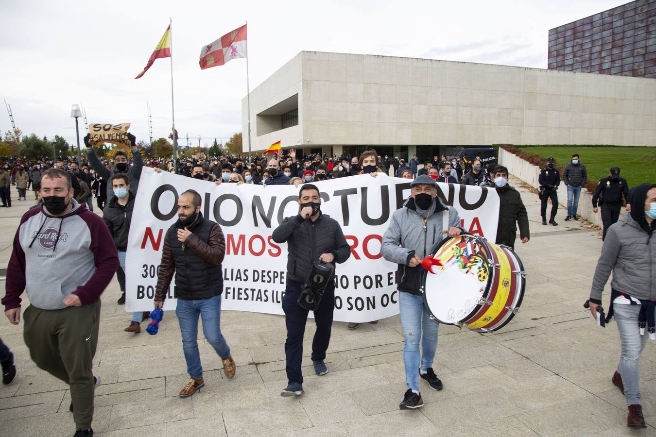 Fotos: Manifestación de hosteleros en Valladolid