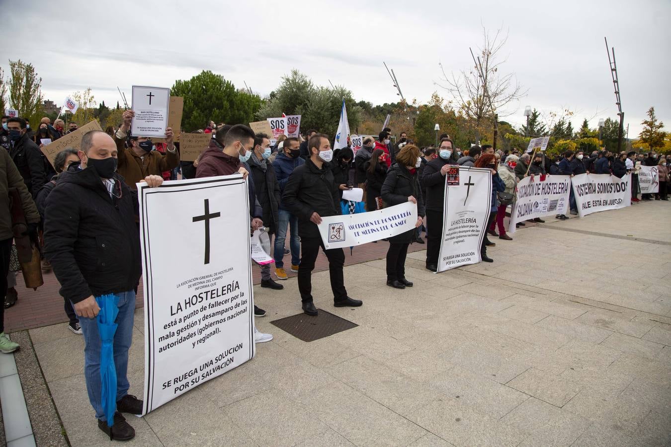 Fotos: Manifestación de hosteleros en Valladolid