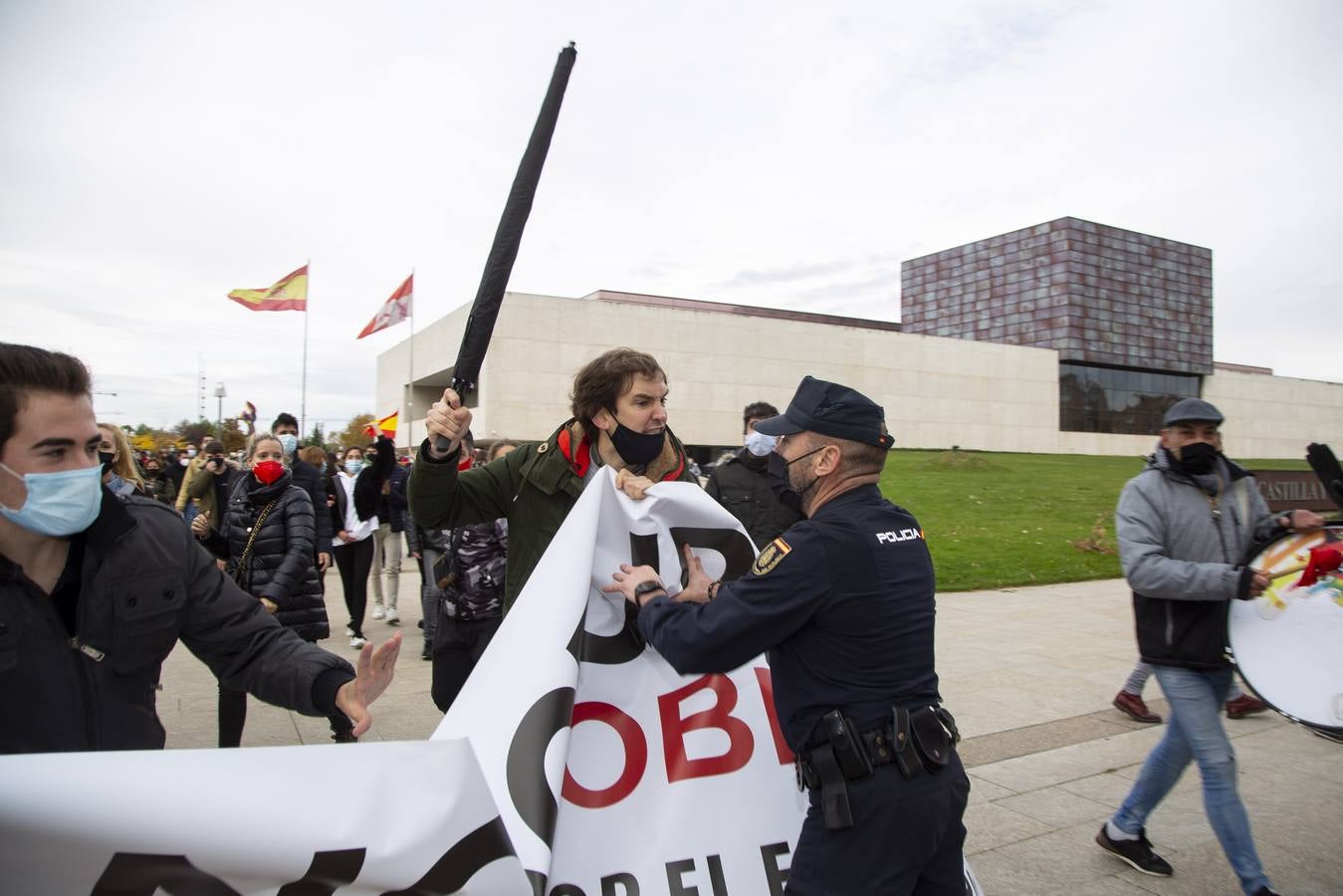 Fotos: Manifestación de hosteleros en Valladolid