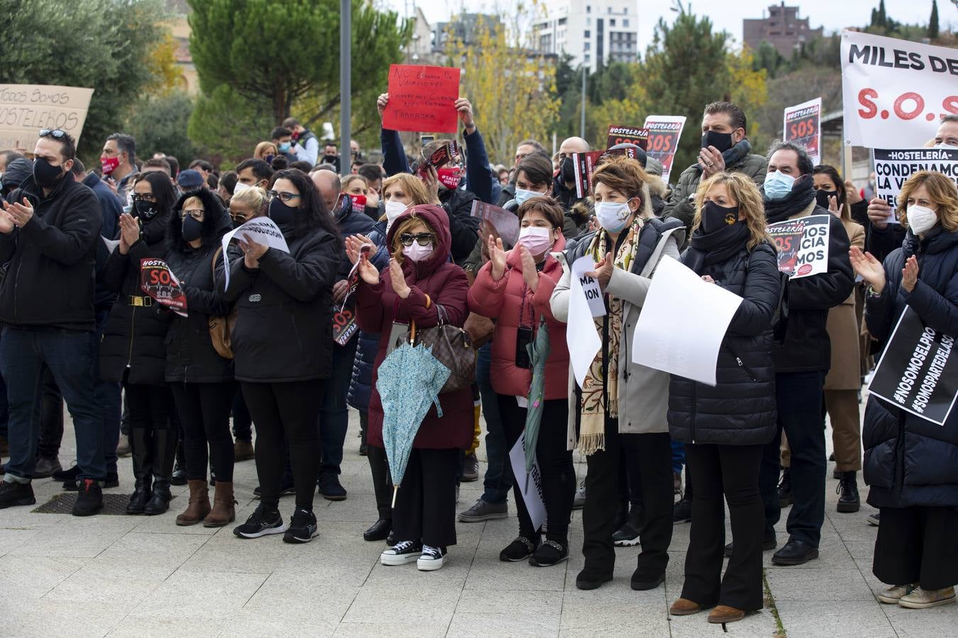 Fotos: Manifestación de hosteleros en Valladolid