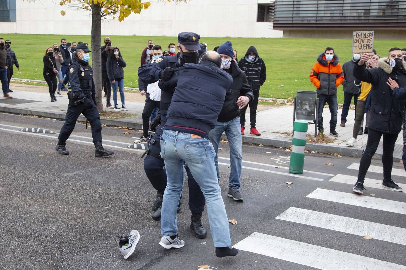 Fotos: Manifestación de hosteleros en Valladolid