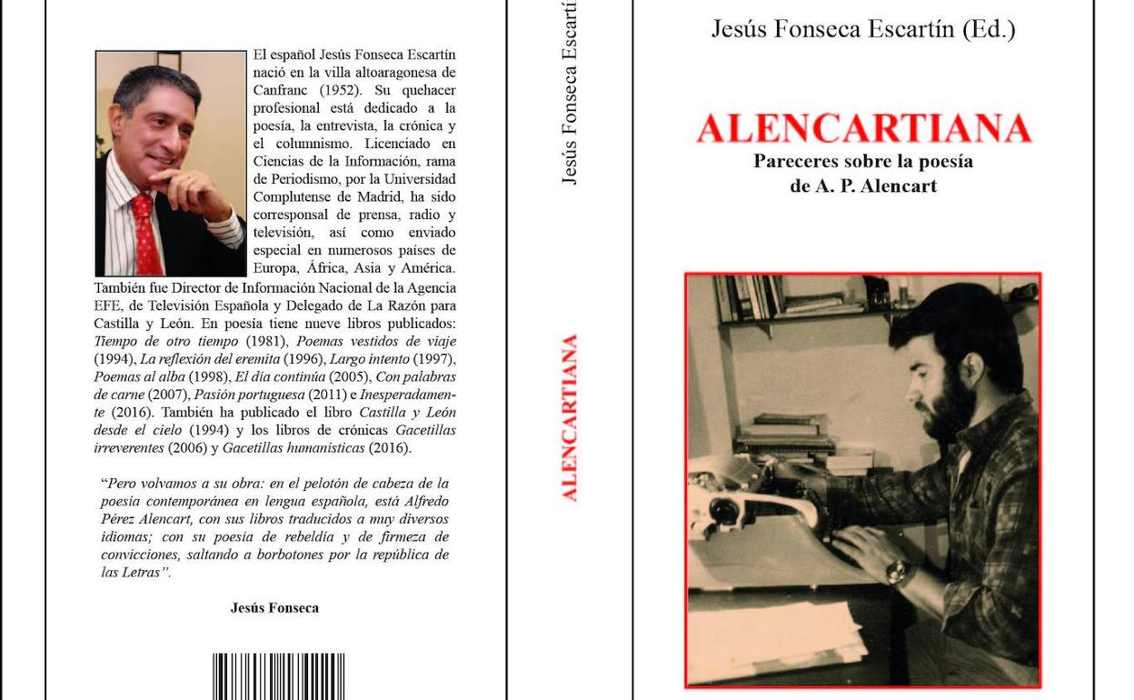 Cubierta del libro de Jesús Fonseca sobre la poesía de Alencart. 