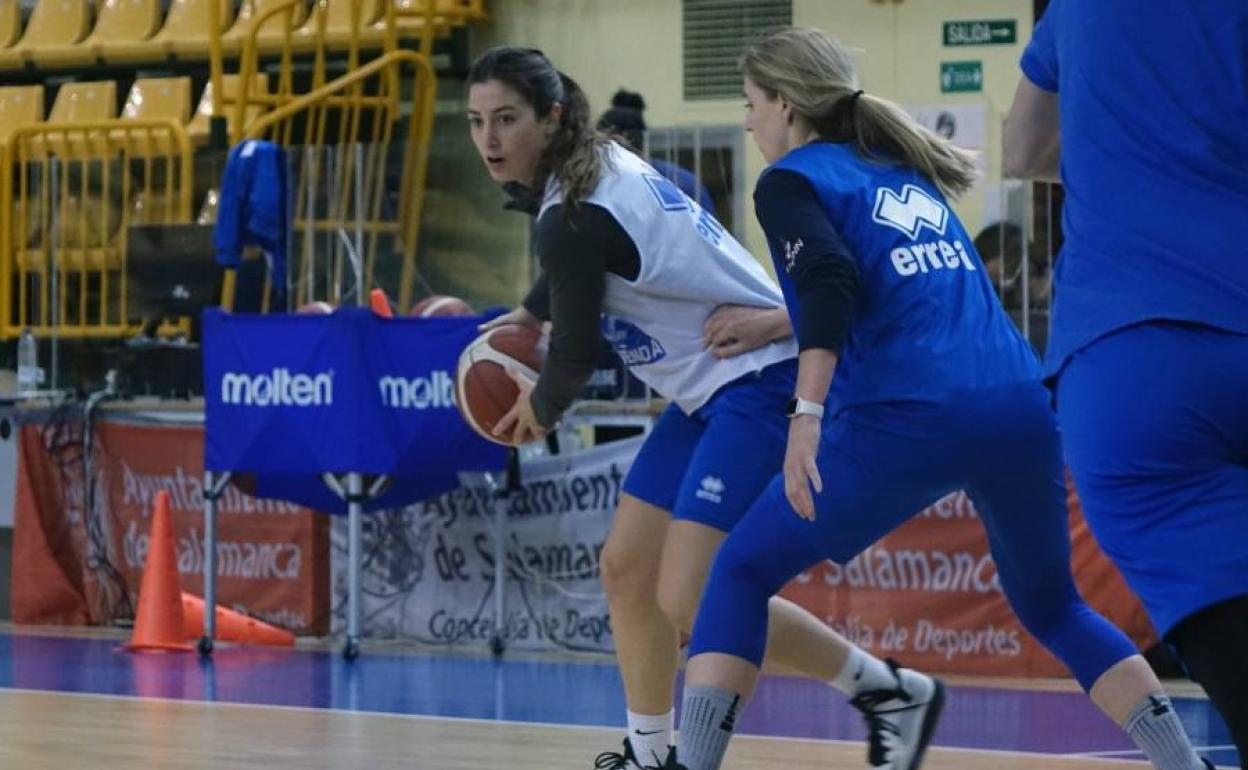 Imagen del último entrenamiento de Avenida, antes de partir a tierras canarias. 