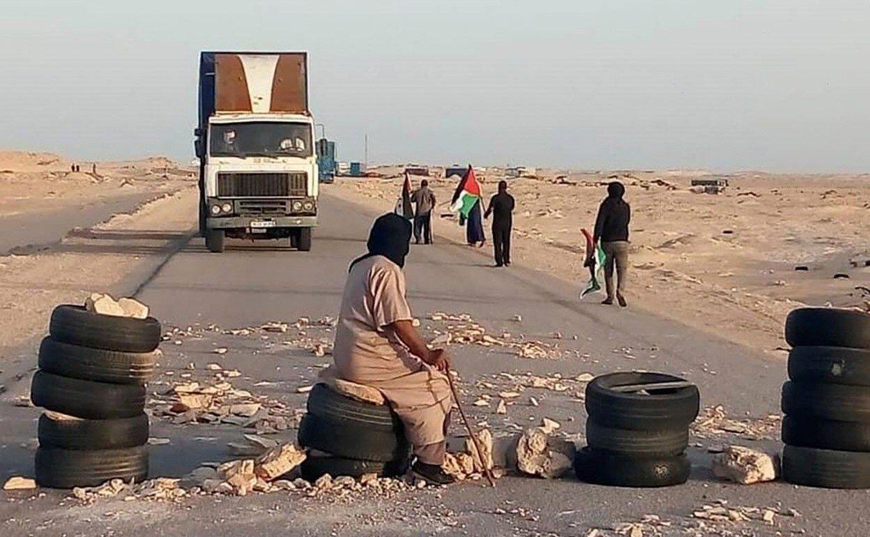 Refugiados saharauis procedentes de campos de Argelia, el pasado mes de octubre.