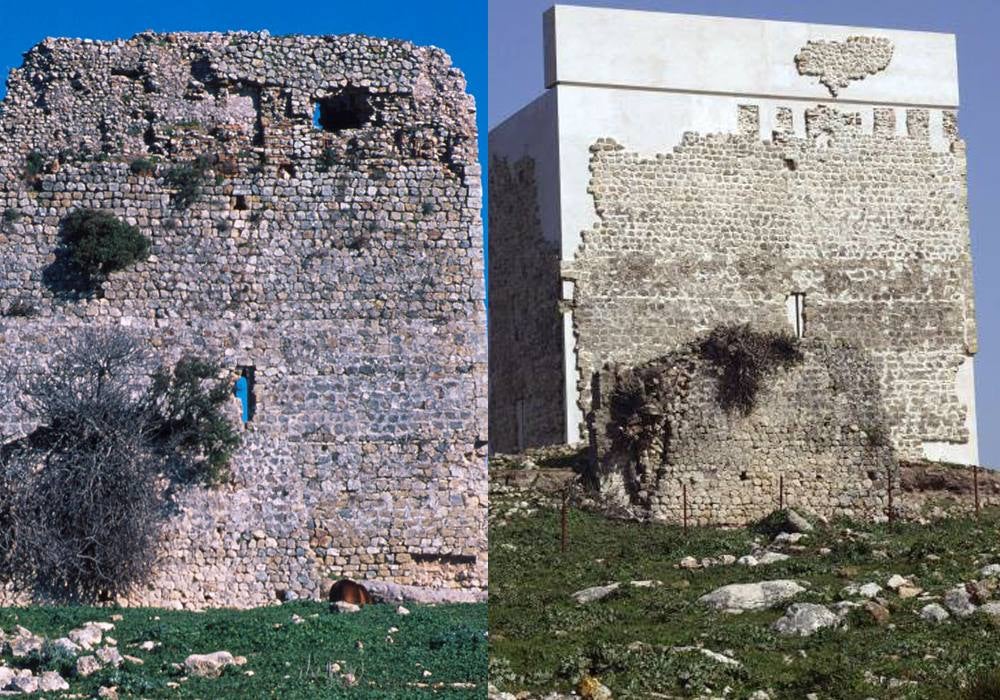 Castillo de Matrera de Villamartín (Cádiz). La restauración del castillo, un conjunto calificado como Bien de Interés Cultural (BIC) y cuyo origen data del siglo IX, suscitó tal polémica que llegó a los medios internacionales como The Guardian o Times a través de la críticas que auspició la Asociación 'Hispania Nostra' sobre la restauración calificándola como «desastre» o que el resultado «desvirtúa el aspecto histórico o paisajístico del enclave». Sin embargo, el proyecto no paró de acaparar nominaciones y los más prestigiosos galardones internacionales.