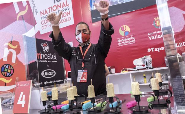 Antonio González, de Los Zagales, presentó su tapa 'Velada perfecta' con la que ganó el Pincho Oro en el Provincial en septiembre. 