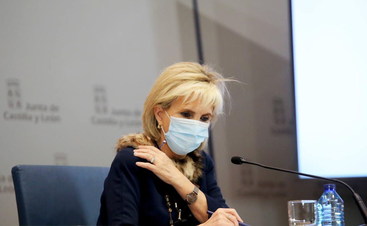Verónica Casado durante la rueda de prensa posterior al Consejo de Gobierno. 