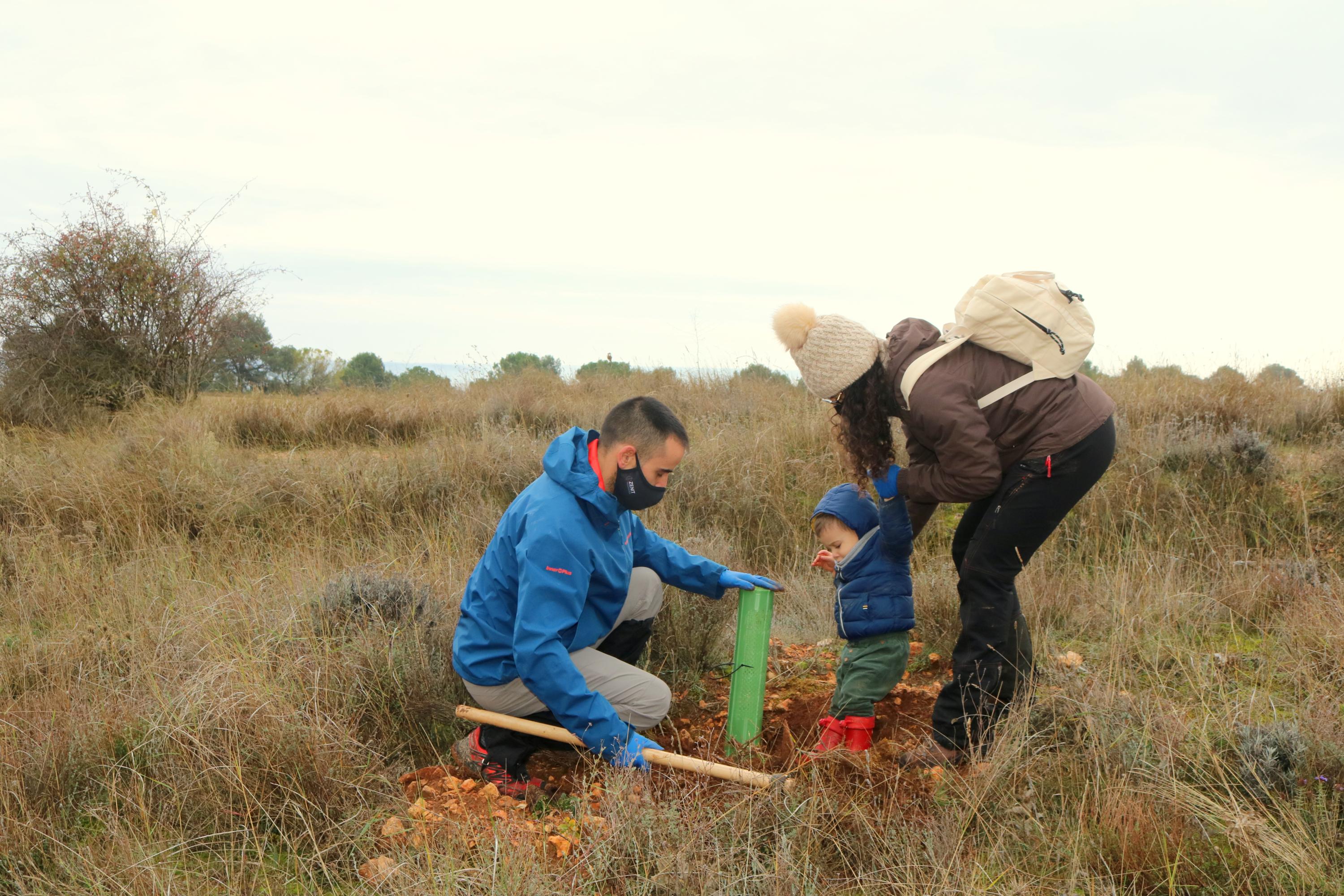 Más de 150 vecinos participaron en la plantación llevada a cabo en Villamuriel de Cerrato