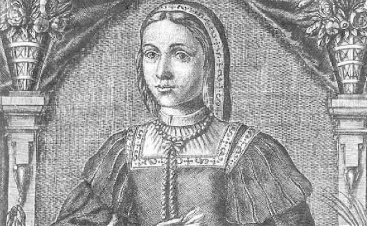 Beatriz de Bobadilla, en la obra 'Retrato del buen vasallo', de Francisco Pinel y Monroy'.