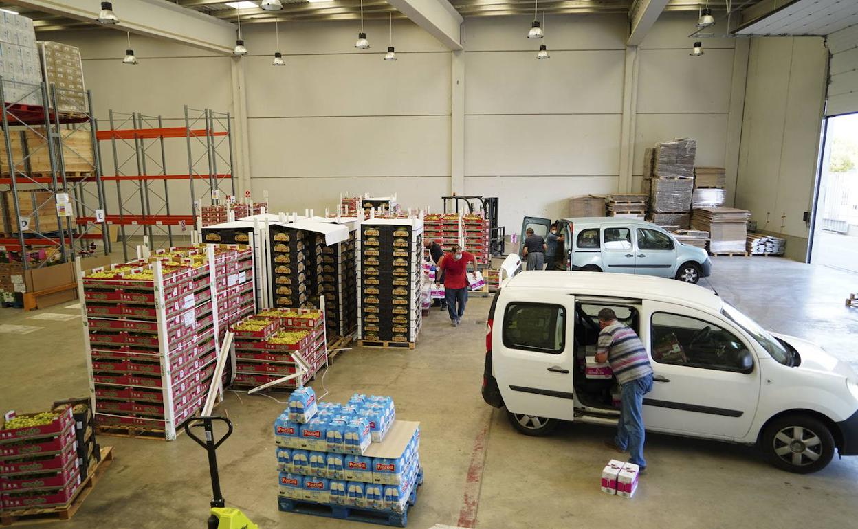 Imagen de la nave del Banco de Alimentos de Salamanca.