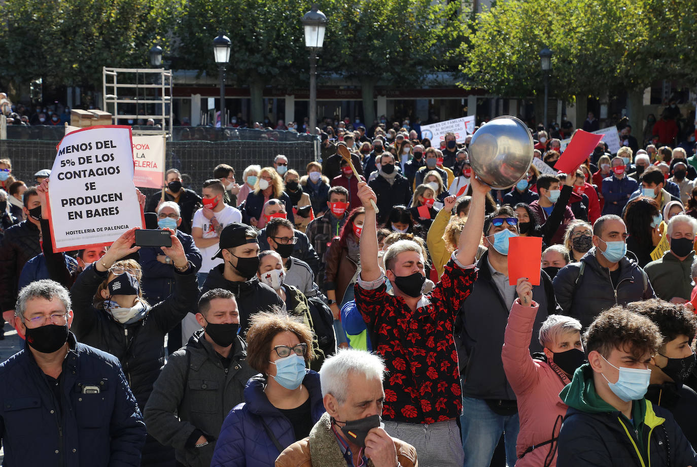 Palencia vivirá una oleada de protestas en la prórroga del cierre hostelero