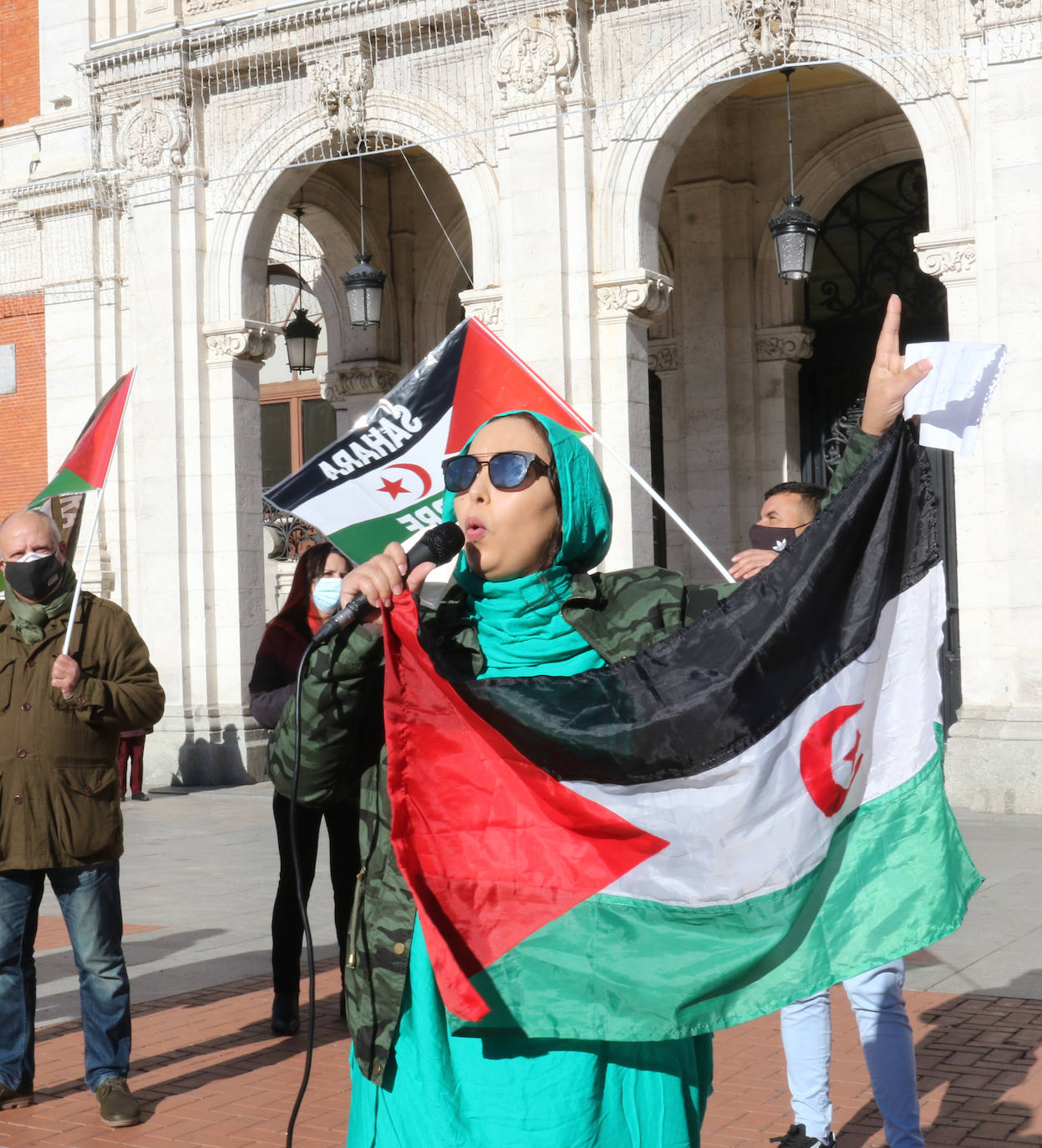 Fotos: Valladolid sale a la calle en contra de la ruptura del alto el fuego en el Sahara Occidental