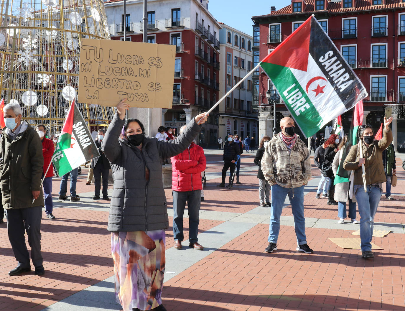 Fotos: Valladolid sale a la calle en contra de la ruptura del alto el fuego en el Sahara Occidental