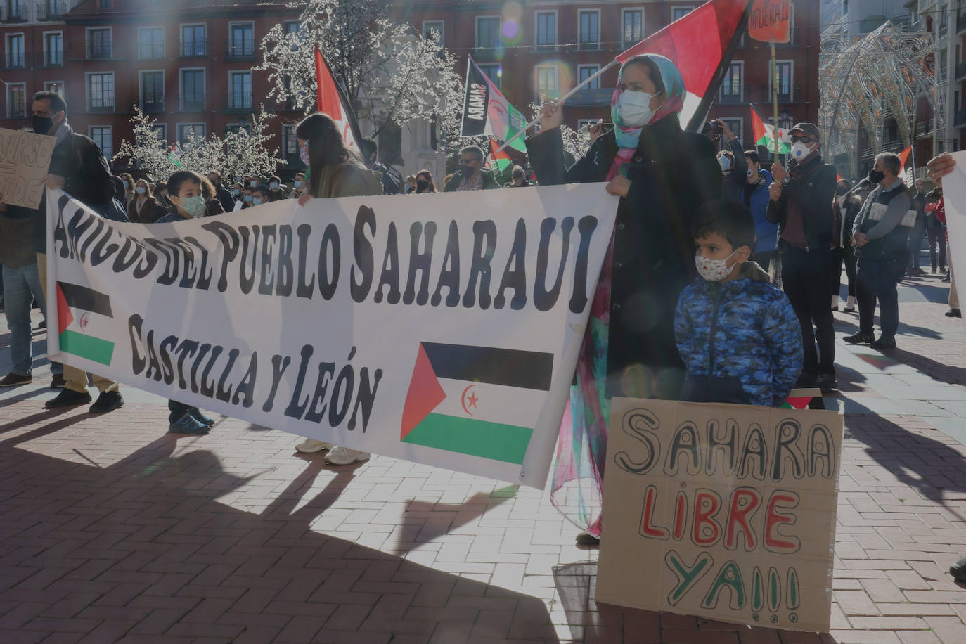 Fotos: Valladolid sale a la calle en contra de la ruptura del alto el fuego en el Sahara Occidental