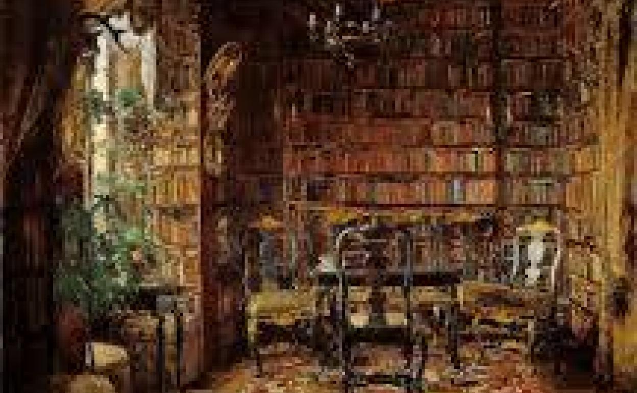 Harriet Backer: 'La biblioteca de Thorvald Boeck'.