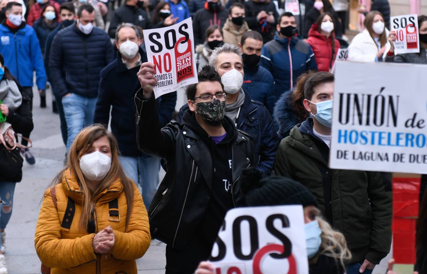 Fotos: Manifestación en Valladolid de todos los sectores afectados por la crisis de la pandemia