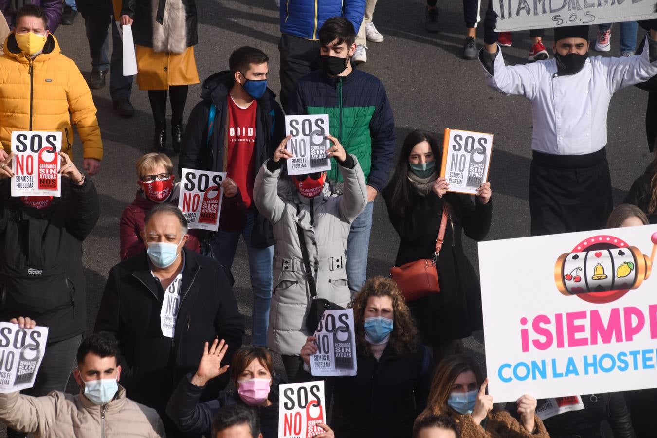 Fotos: Manifestación en Valladolid de todos los sectores afectados por la crisis de la pandemia