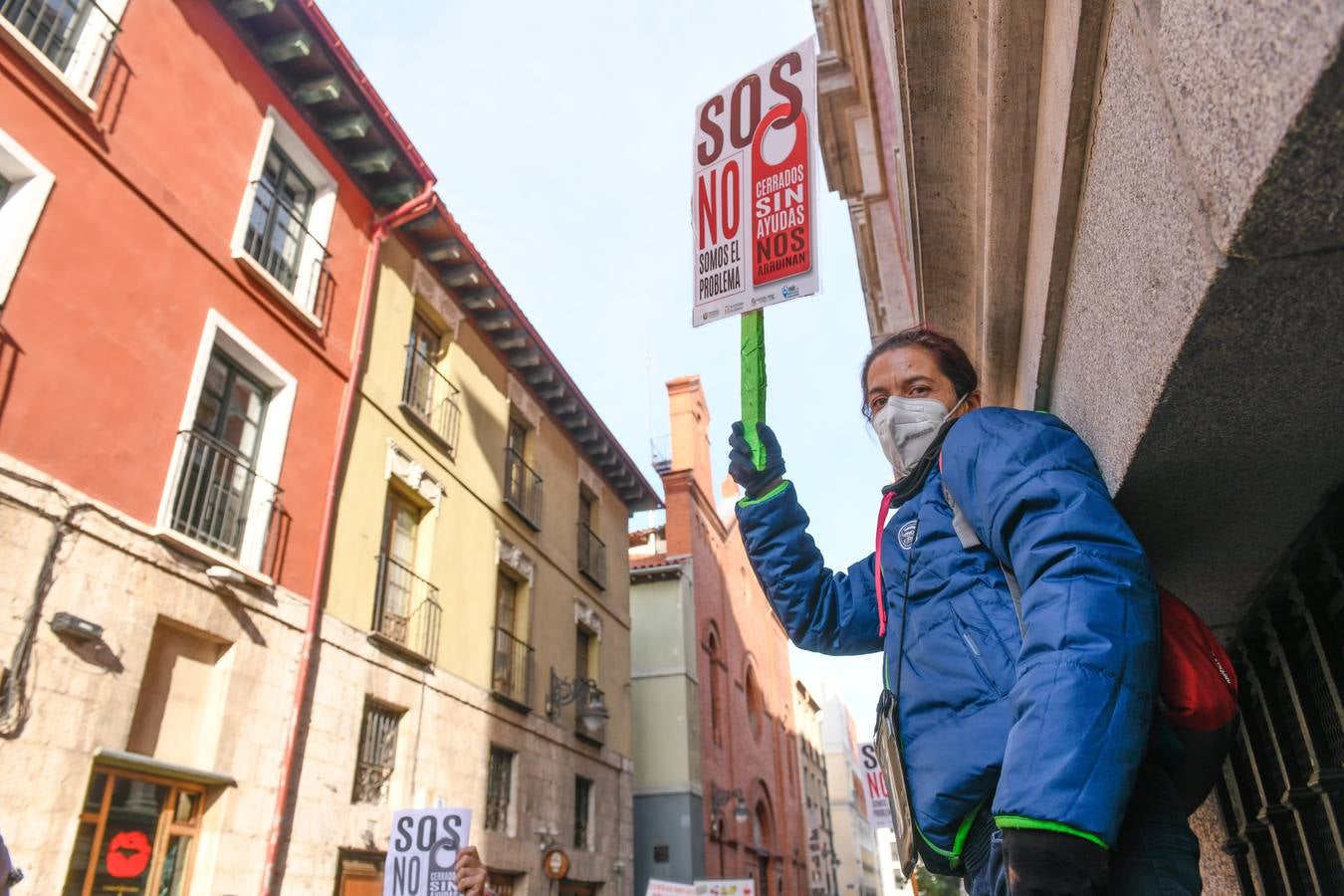 Fotos: Manifestación en Valladolid de todos los sectores afectados por la crisis de la pandemia
