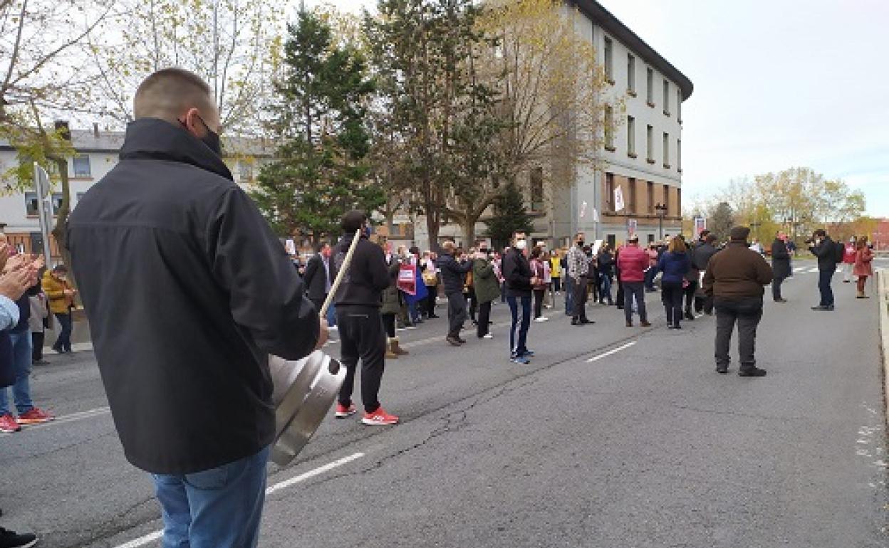 Manifestación de los hosteleros el 12 de noviembre frente a la Subdelegación del Gobierno en Ávila
