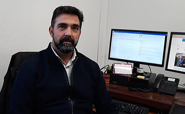 Javier García Bartolomé, en su despacho del Ayuntamiento.