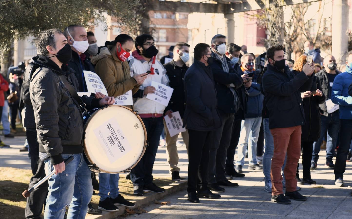 Fotos: Manifestación de los hosteleros en Valladolid