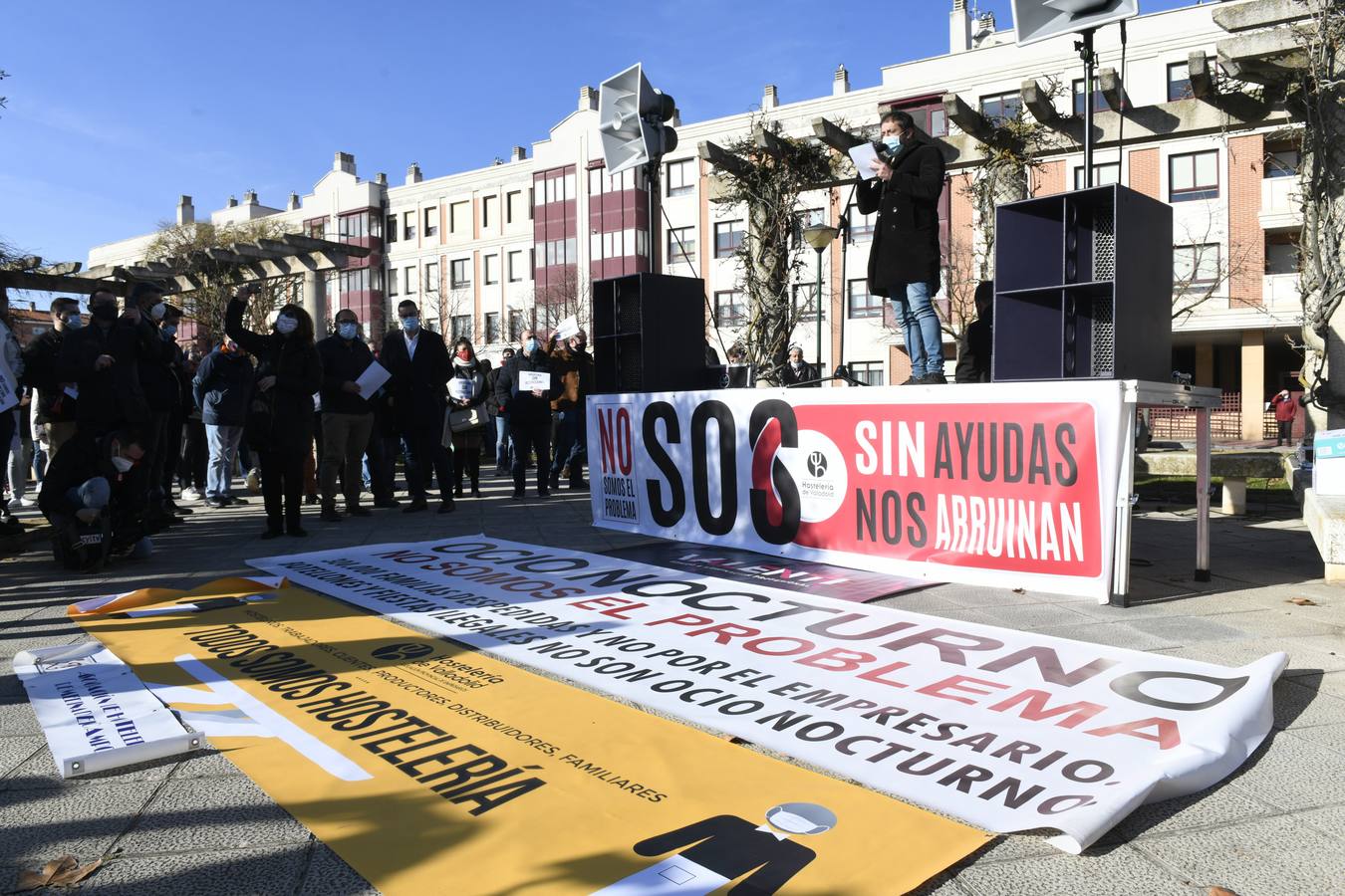 Fotos: Manifestación de los hosteleros en Valladolid