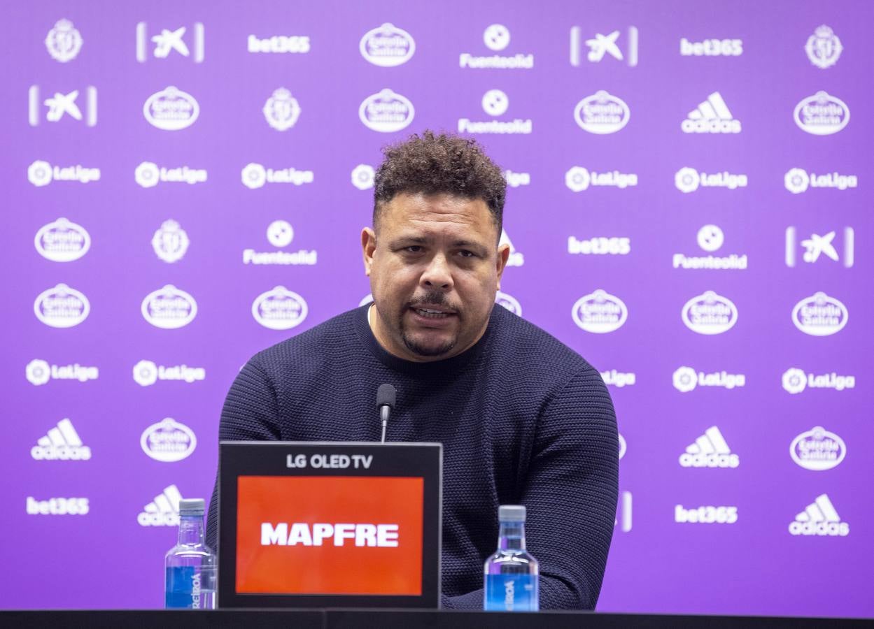 Fotos: Ronaldo ofrece una rueda de prensa presencial en Zorrilla