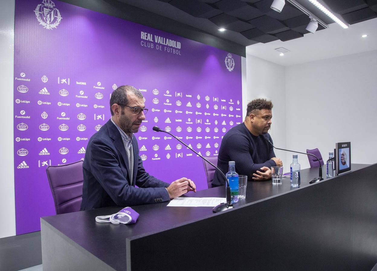 Fotos: Ronaldo ofrece una rueda de prensa presencial en Zorrilla