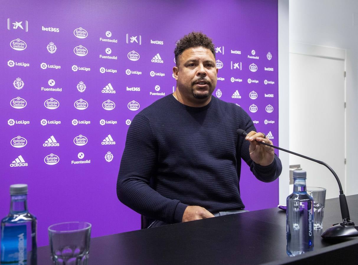 Fotos: Ronaldo ofrece una rueda de prensa presencial en Zorrilla