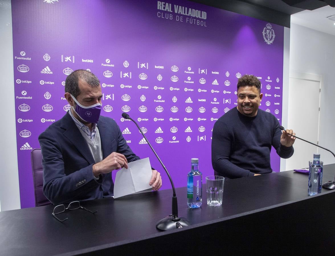 Fotos: Ronaldo ofrece una rueda de prensa presencial en Zorrilla