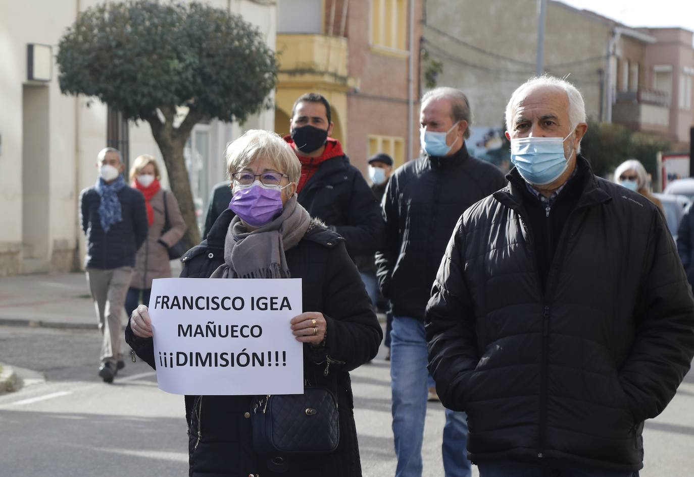 Fotos: Protesta de los autónomos en Venta de Baños, Palencia