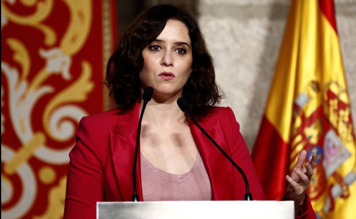 La presidenta de la Comunidad de Madrid, Isabel Díaz Ayuso.