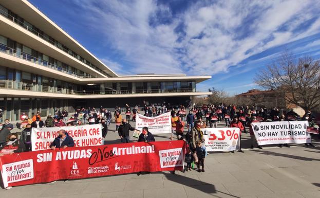 Los hosteleros de Salamanca piden el 'modelo Madrid' ante una situación «dramática»