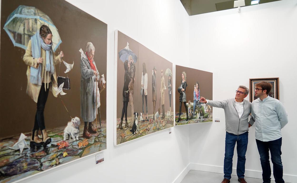 Exposición de Antonio Varas de la Rosa, comisariada por su hijo, en el centro Julián Sánchez 'El Charro' .