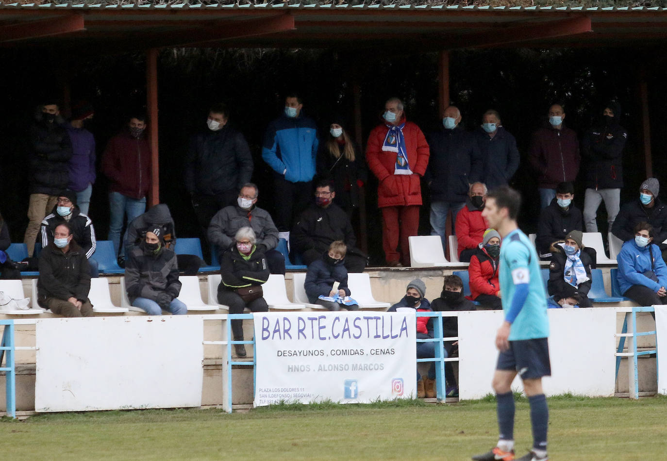 Partido de la tercera división entre el CD La Granja y la Arandina 