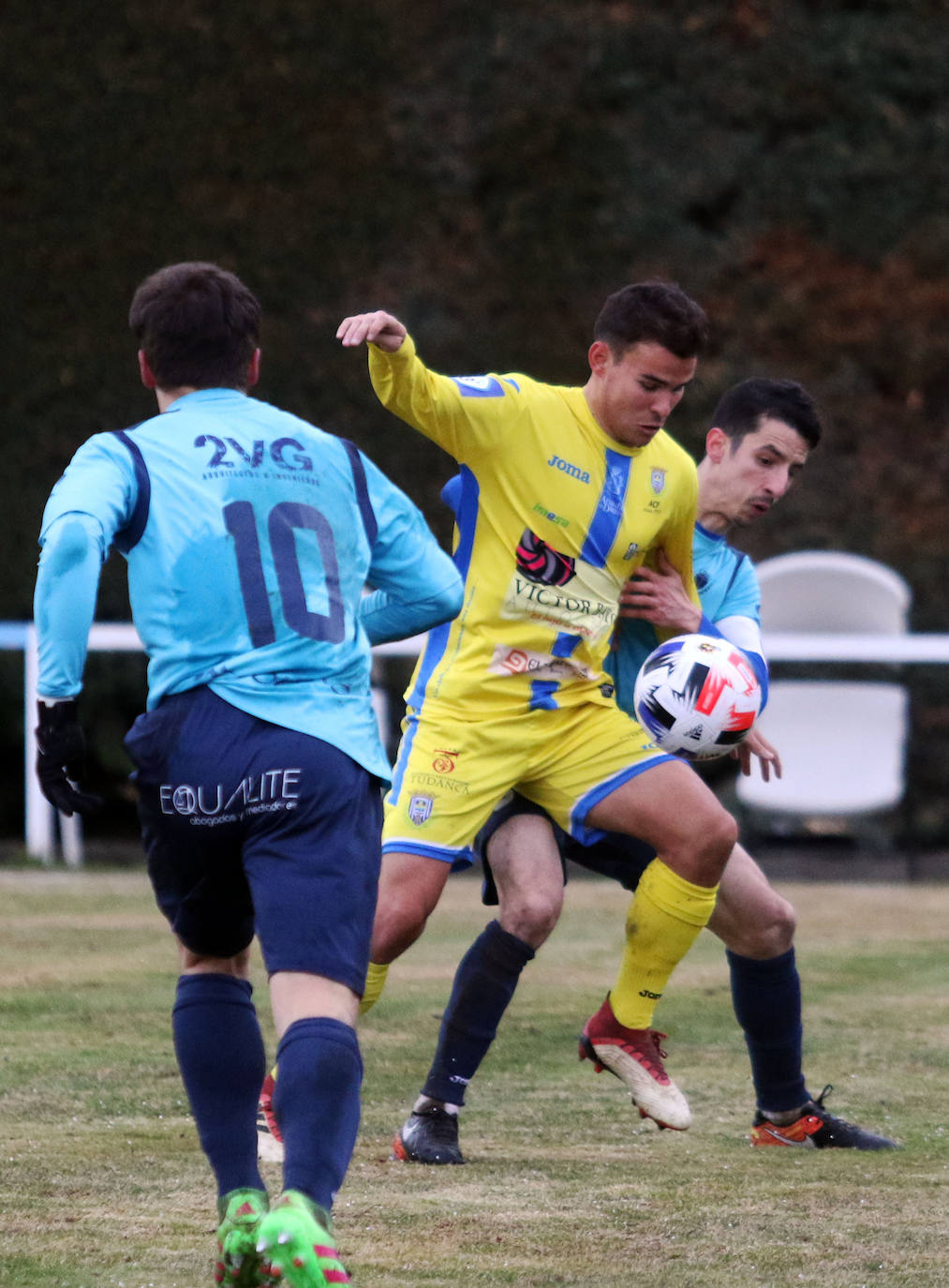 Partido de la tercera división entre el CD La Granja y la Arandina 
