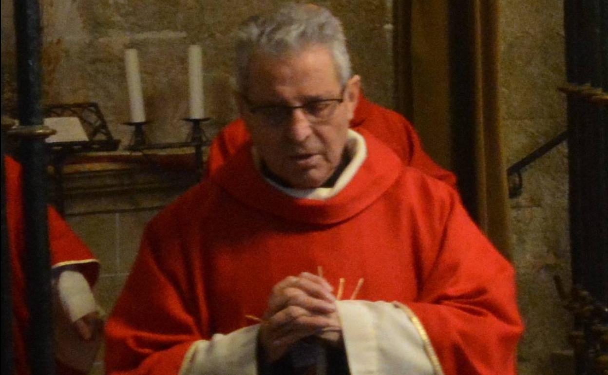 Nicolás Martín durante una celebración. 