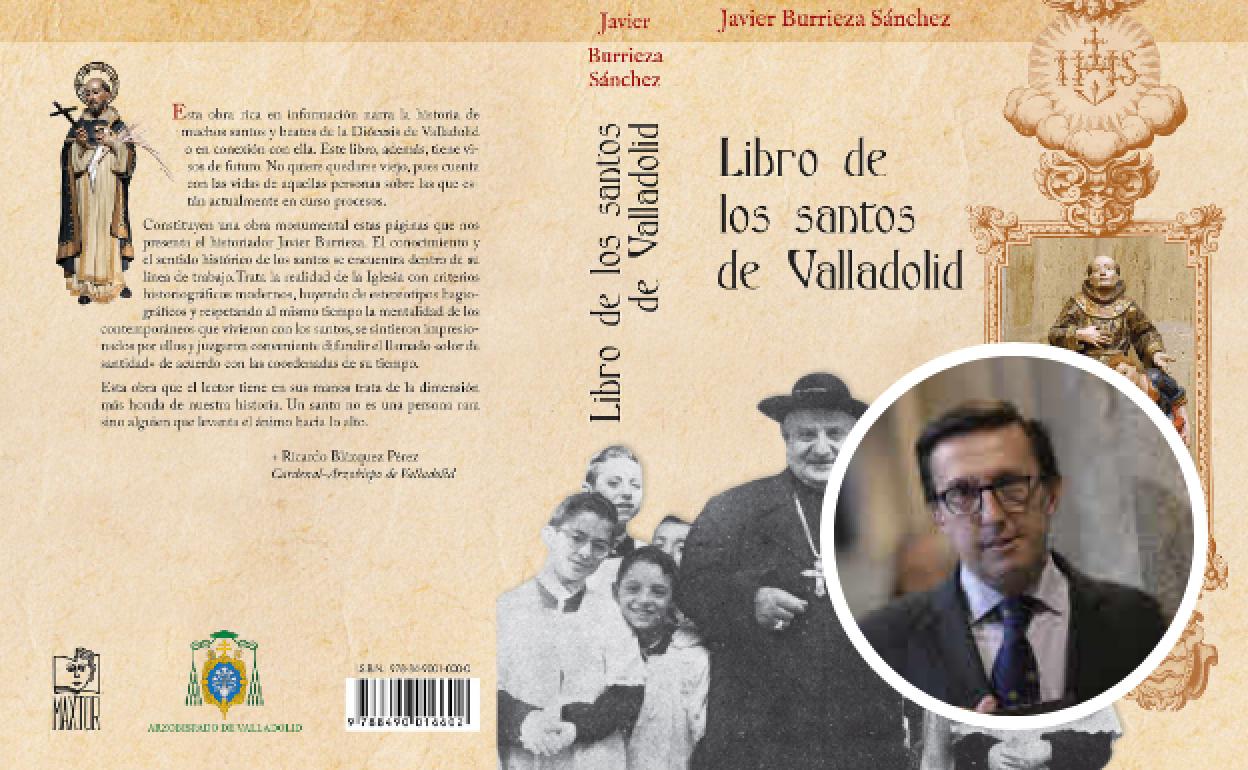 La cubierta del libro y, a la derecha el autor, Javier Burrieza. 