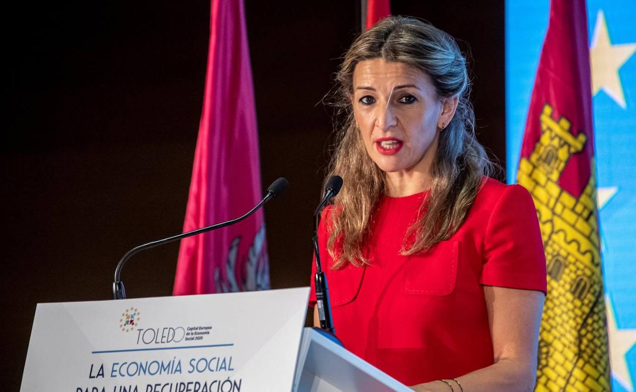 La ministra de Trabajo y Economía Social, Yolanda Díaz.