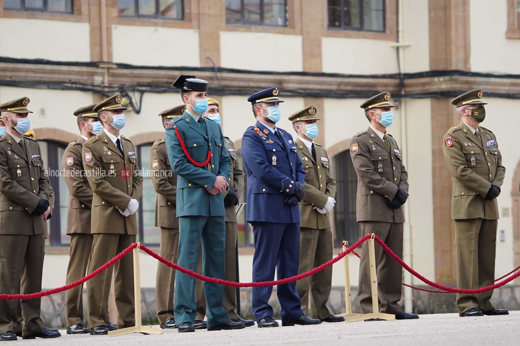 Acto de toma de posesión del nuevo Teniente Coronel en el cuartel de Arroquia de Salamanca