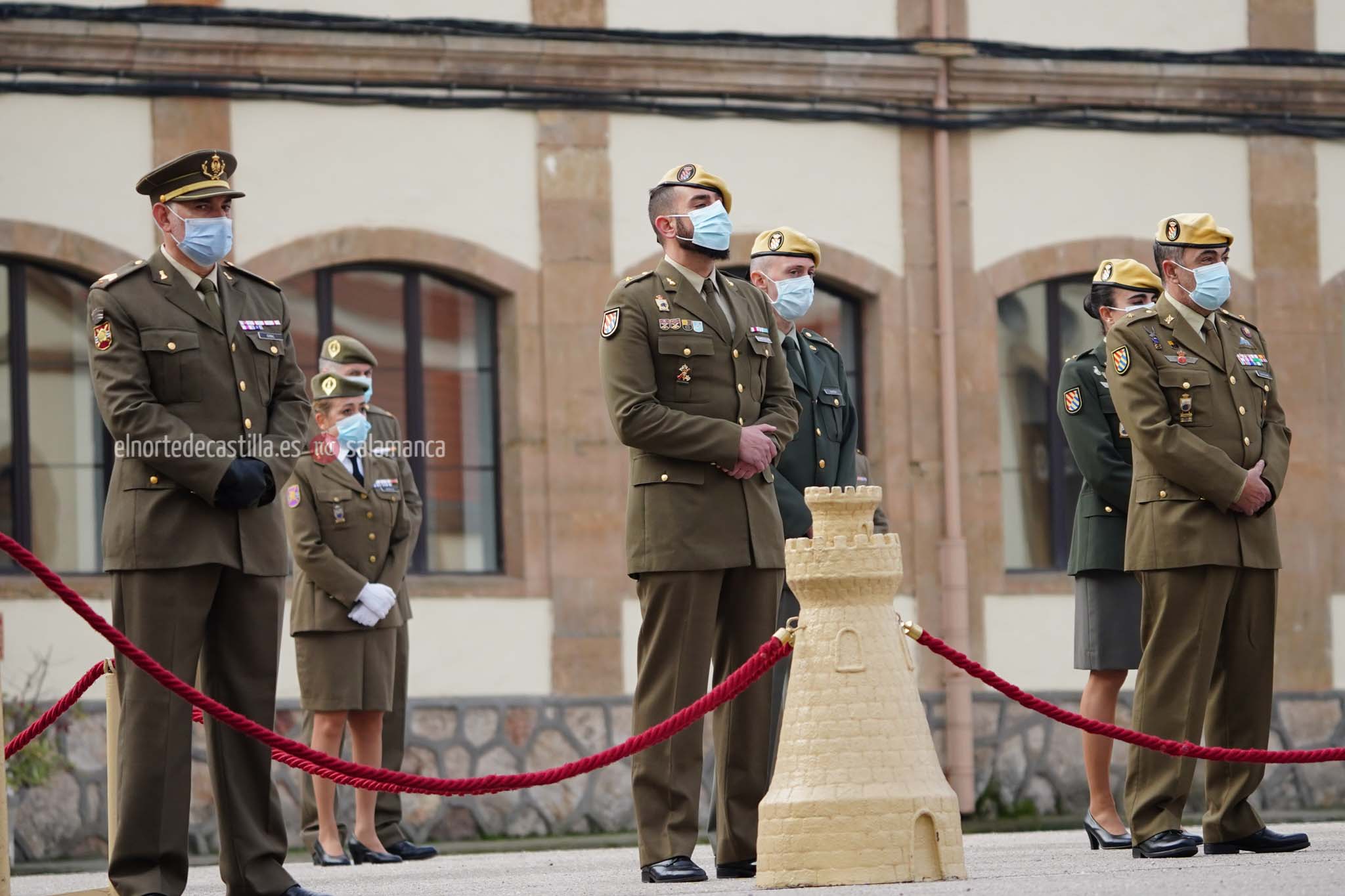 Acto de toma de posesión del nuevo Teniente Coronel en el cuartel de Arroquia de Salamanca
