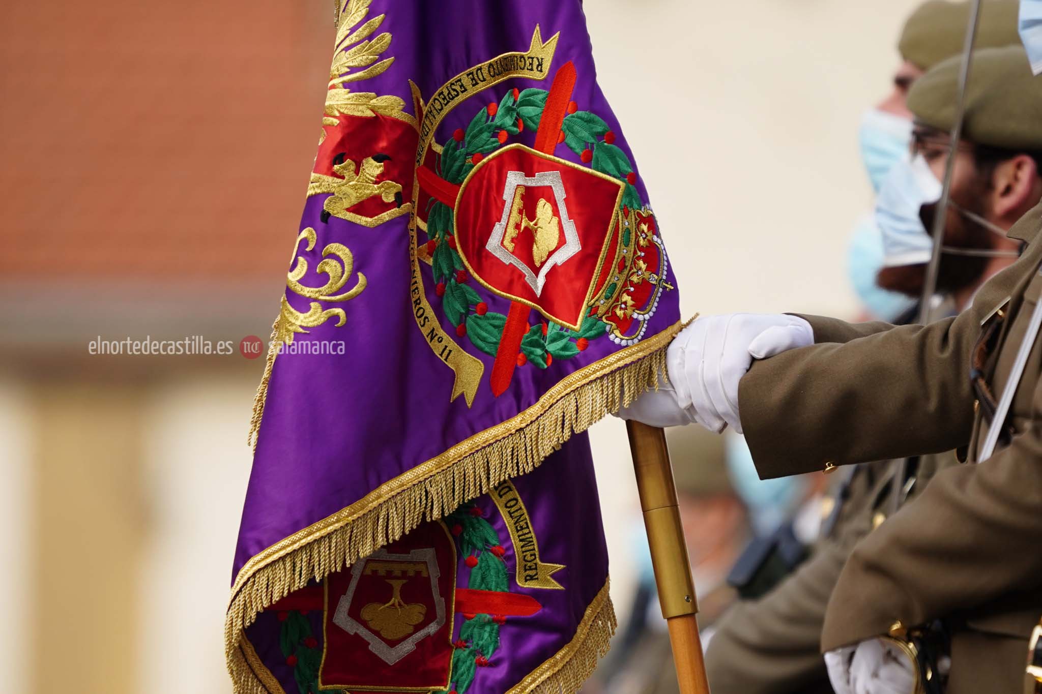 Acto de toma de posesión del nuevo Teniente Coronel en el cuartel de Arroquia de Salamanca