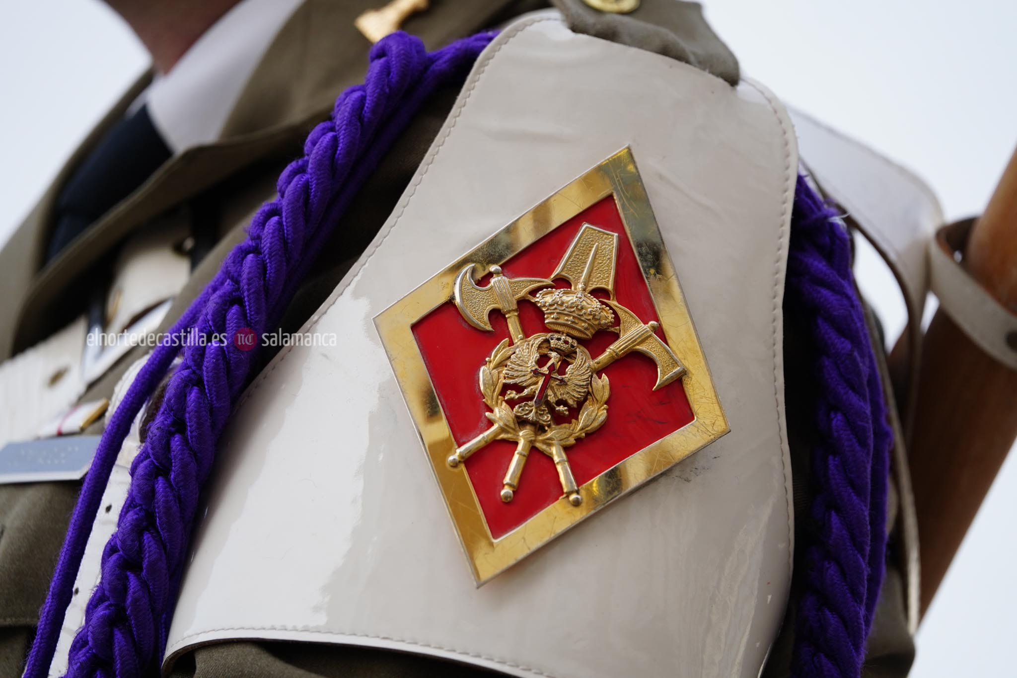 Acto de toma de posesión del nuevo Teniente Coronel en el cuartel de Arroquia de Salamanca