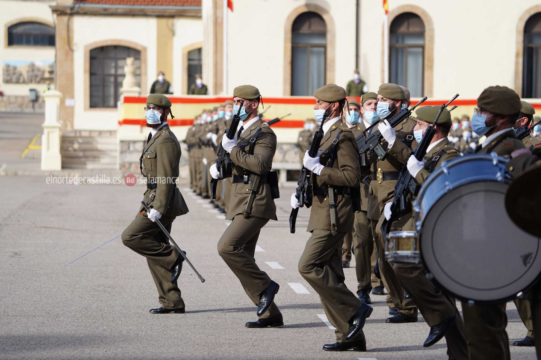 Acto de toma de posesión del nuevo Teniente Coronel en el cuartel de Arroquia de Salamanca