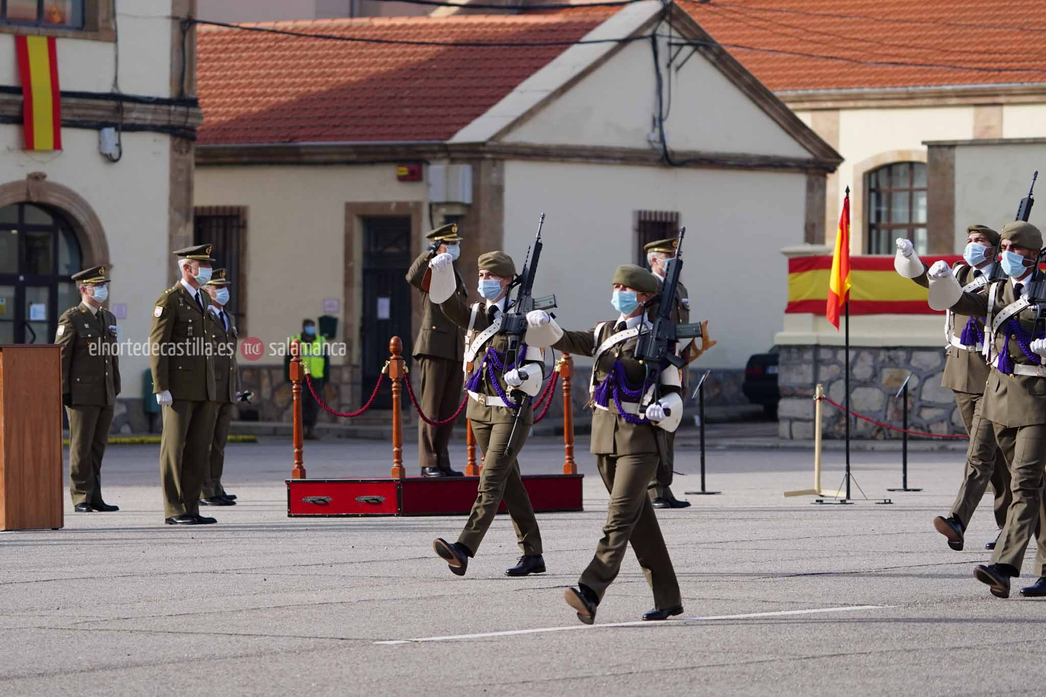 Acto de toma de posesión del nuevo Teniente Coronel en el cuartel de Arroquia de Salamanca