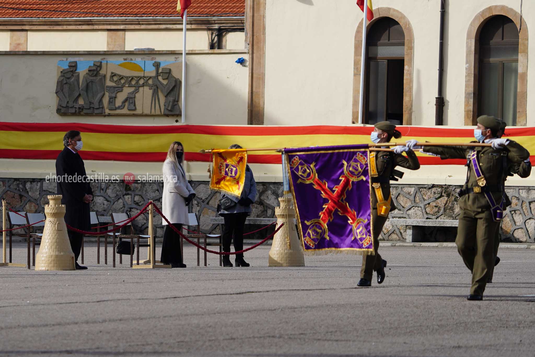 Acto de toma de posesión del nuevo Teniente Coronel en el cuartel de Arroquia de Salamanca