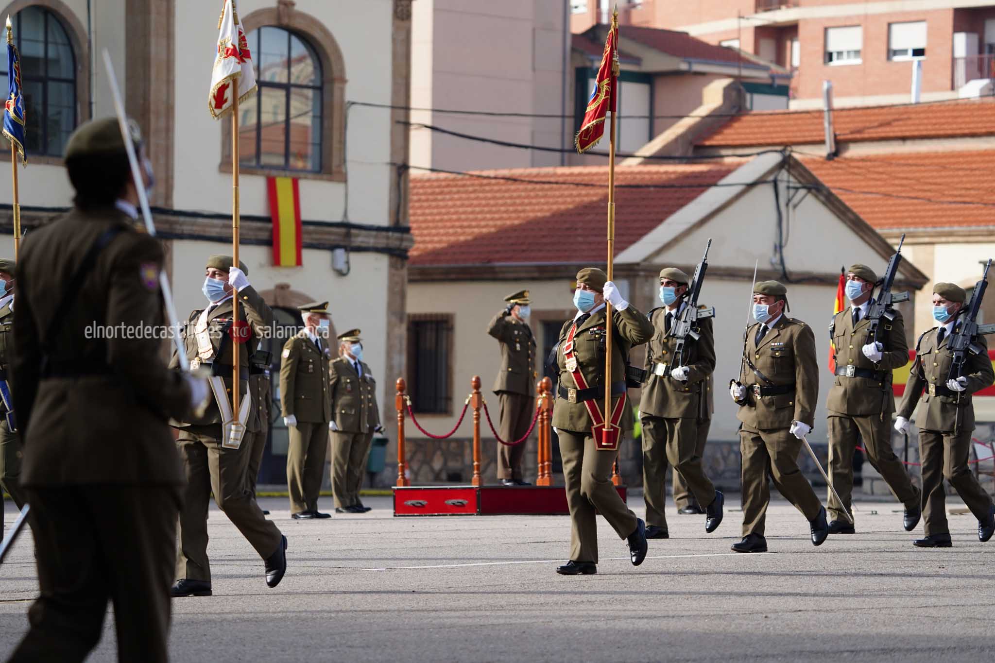 Acto de toma de posesión del nuevo Teniente Coronel en el cuartel de Arroquia de Salamanca